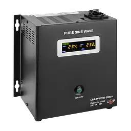 ДБЖ з правильною синусоїдою 12V LPA-W-PSW-500VA(350Вт) 2A/5A/10A - мініатюра 4