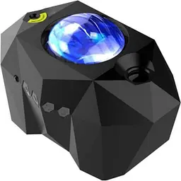 USB нічник проектор Зоряне небо з колонкою bluetooth Чорний
