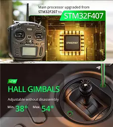 Пульт дистанційного керування RadioMaster TX12 MKII ELRS M2 16-канальний передавач для БПЛА систем Black (18771) - мініатюра 8