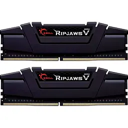 Модуль пам'яті DDR4 G.Skill Ripjaws V 2x16GB 3200 MHz Classic Black (F4-3200C16D-32GVK) [102457] - мініатюра 1