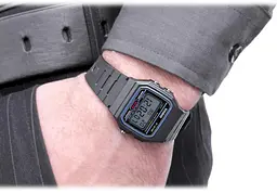 Чоловічі кварцові наручні годинники Casio оригінал Японія Collection F-91W-1YEG - мініатюра 4