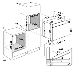 Електрична духова шафа Whirlpool OMK58HU1B (6874902) - мініатюра 6