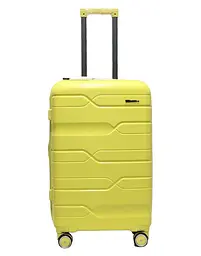 Валіза середня M поліпропілен Milano bag 0306 65×42×28см 56л Жовтий