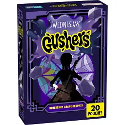 Фруктові жувальні цукерки Gushers Halloween Wednesday со вкусом черники и винограда 20шт 453г