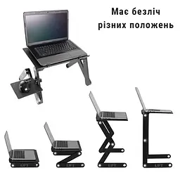 Столик для ноутбуку UFT Sprinter T6 Black 17" - мініатюра 7