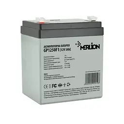 Акумуляторна батарея Merlion AGM 12V 5Ah White/Black (GP1250F1)