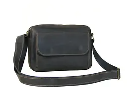 Чоловіча шкіряна сумка крос боді GS 19*25*5 см коричнева (БГ 001 кор) 250 - мініатюра 7