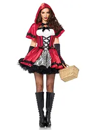 Еротичний костюм Червоної шапочки Leg Avenue Gothic Red Riding Hood M, сукня, накидка - мініатюра 7