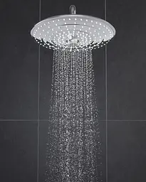 Верхній душ із стельовим кронштейном Grohe Euphoria 26461000, Хром - мініатюра 6