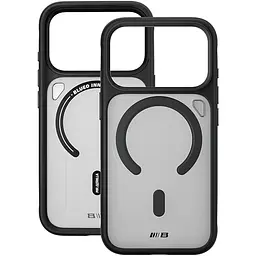 TPU+PC чохол Blueo Frosted Heat Dissipation Stand with MagSafe для Apple iPhone 17 Pro Max (6.9) Чорний / Black - мініатюра 3