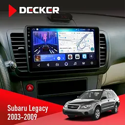 Штатна магнітола Subaru Legacy 2003-2009 Decker D9-006 4x64, 4G Decker (НФ-00003843)