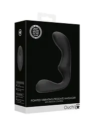 Стимулятор простати Ouch! Pointed Vibrating Prostate Massager, 13,3 см (чорний) - мініатюра 2