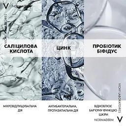 Гель для глибокого очищення Vichy Normaderm жирної схильної до недоліків шкіри обличчя та тіла 200 мл - мініатюра 3