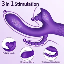 Вібратор Patty, 7 Vibration Functions, 7 Ball Tapping, USB - мініатюра 10