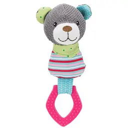 Іграшка Trixie Junior Медведь для собак з кільцем зі звуком 23 см текстиль/плюш