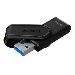Флеш-накопичувач Kingston USB 3.2 DT Exodia S 64GB чорний - мініатюра 3