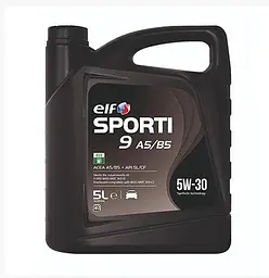 Синтетична моторна олія Elf Sporti 9 A5/B5 5W-30 5 л SL/CF - мініатюра 3