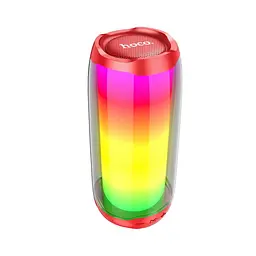 Портативна акустика Hoco Pulsating colorful luminous HC8 бездротова червона - мініатюра 2