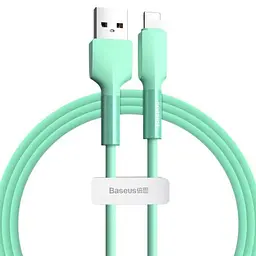 Кабель Baseus Silica Cable USB to Lightning 2A 1m CALGJ-06 Green