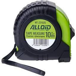 Рулетка з фіксатором Alloid Base 10 м 5 мм (MT-221025)