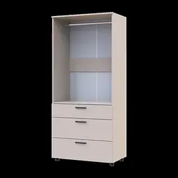 Шафа для одягу Doros Торн Кашемір 2 ДСП/3Ш (штанга) 90х51.6х200 (44900449) - мініатюра 5