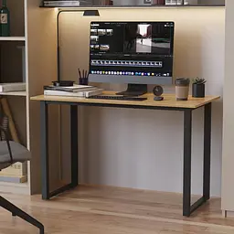 Стіл письмовий Кнап 2 Ferrum-decor 750x1400x600 Чорний метал ДСП Дуб Артізан 16 мм (FRD-106407)