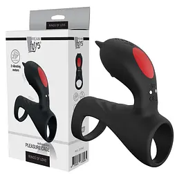 Віброкільце Dream Toys Pleasure Cage, 8.7 см (чорний) - мініатюра 2