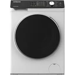 Прально-сушильна машина Hitachi фронтальна, 8(5)кг, 1400, A, 60см, дисплей, пара, інвертор, білий