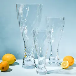 Ваза Krosno Casual кручена оптика h25 см (921273) - мініатюра 2
