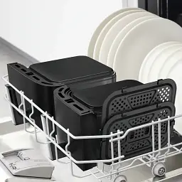 Аерогриль Tefal Dual Easy Fry XXL 2700 Вт чорний (EY9428E0) - мініатюра 3
