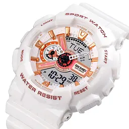 Наручний годинник жіночий 1834WT White-Gold Skmei acs0030554 - мініатюра 2