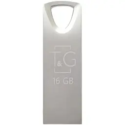 Флешка USB металева T&G Metal model 117 16GB срібляста