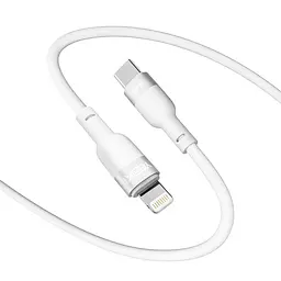 Кабель для заряджання та обміну даними USB Yoki YK-SI50 SILICONE Series Type-C to Lightning 30W 3A/10V 1.2 м Білий - мініатюра 4