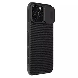Карбонова накладка Nillkin CamShield Pro для Apple iPhone 16 Pro Max (6.9) Black - мініатюра 3