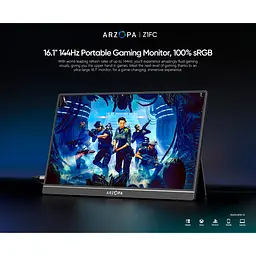 Портативний монітор Arzopa Z1FC + Case Black EU [101366] - мініатюра 4
