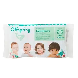 Підгузки Offspring розмір S, 3-6 кг, 3 шт. (DP-OI-FTT-S3P)