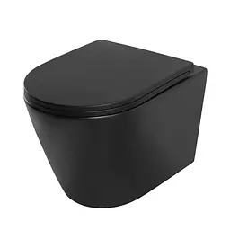 Унітаз підвісний Mixxus Premium Bevel-0304-T1 Black 480x360x360 мм сист. змиву Tornado 1.0 MP6677, Чорний матовий - мініатюра 9