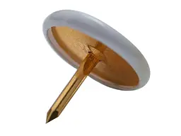 Кнопки BUROMAX 100 шт. кольорові, пласт. покр. пласт. контейнер BM.5176 - мініатюра 3