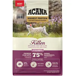 Сухий корм для кішок ACANA Highest Protein Kitten Recipe 1.8 кг (0064992723255)