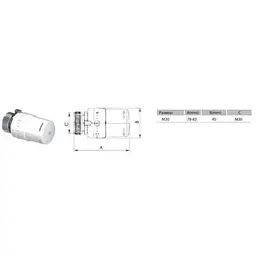 Термоголовка Arco VA4 M30 880040 - мініатюра 2