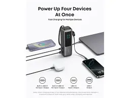 Зовнішній акумулятор (Power Bank) ANKER ZOLO Power Bank 25000mAh 165W Black (A1695P11) - мініатюра 7