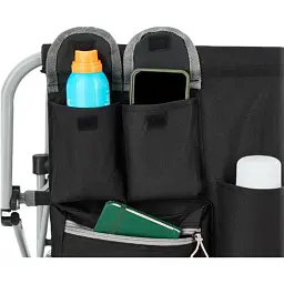 Стілець розкладаний KingCamp Portable Director Chair Black/Grey - мініатюра 4