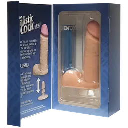 Реалістичний фалоімітатор Doc Johnson The Realistic Cock ULTRASKYN 6”, 15.7х4.3 см - мініатюра 4