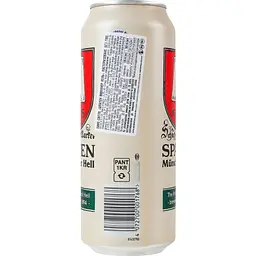 Пиво Spaten Münchner Hell, світле, фільтроване, 5,2%, з/б, 0,5 л (786386) - мініатюра 4