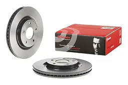 Диск гальмівний передній вентильований Nissan Juke I, Pulsar 10-25р Brembo (09.B596.11) - мініатюра 2