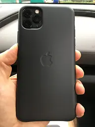 Шкіряний чохол-накладка Leather Case MWYE2ZM/A для iPhone 11 Pro (5.8") Black - мініатюра 6