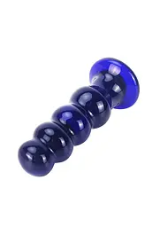 Анальна пробка Radiant Glass Buttplug 11.5 см (синій) - мініатюра 4
