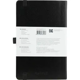 Книга записна Axent Partner 125х195 мм без лініюванням 96 аркушів Чорна (8307-01-A) - миниатюра 3