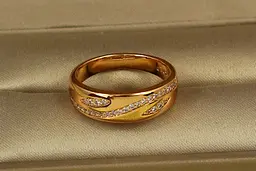 Кільце Xuping Jewelry Тавель р 16 золотисте