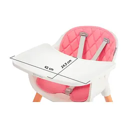Стілець для годування Kinderkraft Sienna Pink (5902533915132) - мініатюра 2
